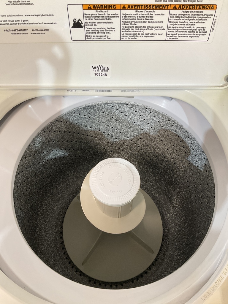 Kenmore Washer Top-load 27inches (white) 