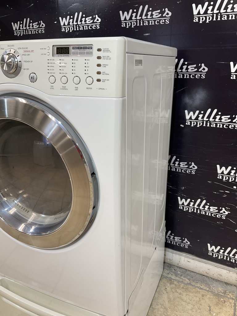 Lg Electric Dryer 220volts (30AMP) 27inches {no cord} (White) 