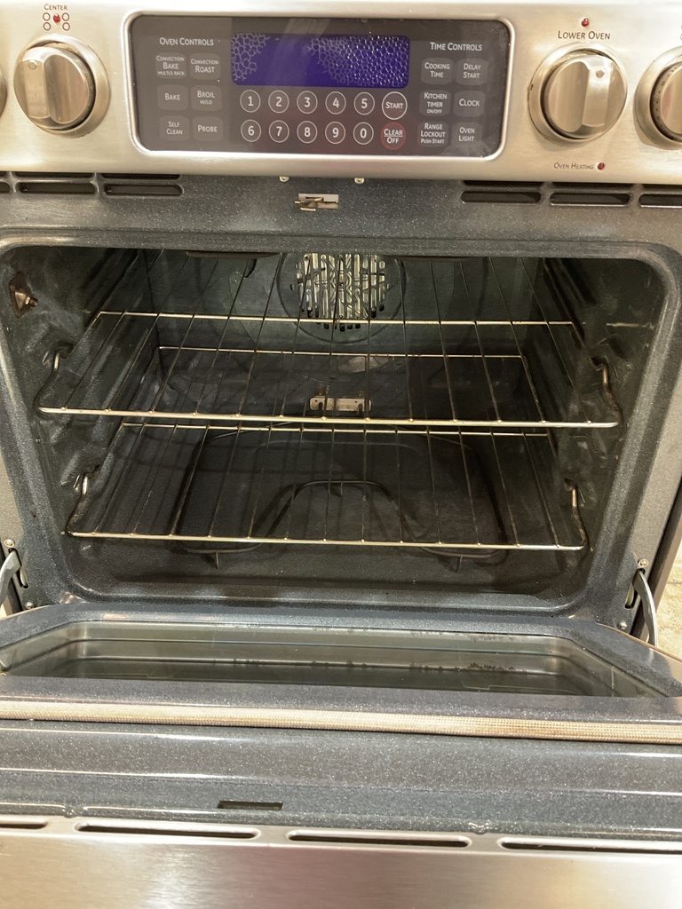 Ge Electric Stove 220volts (40/50 AMP) 30inches {4 prong} (Stainless Steel) 