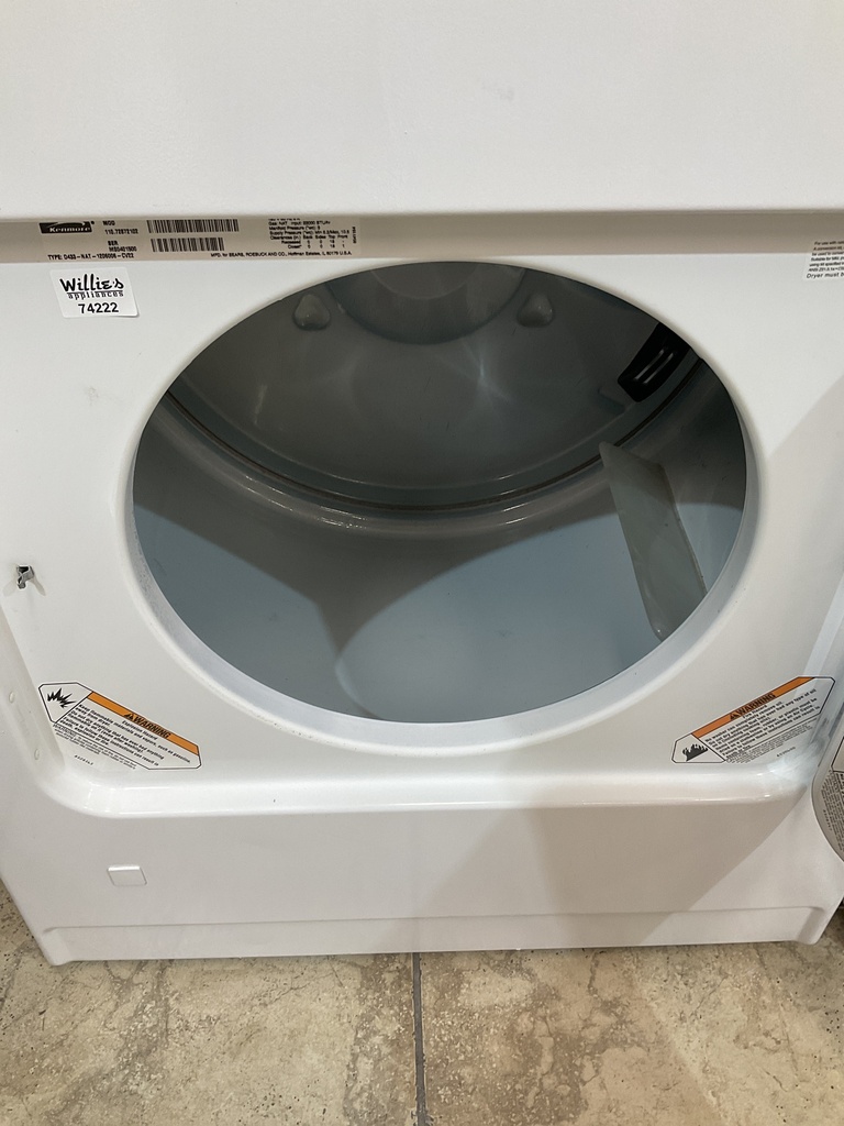 Kenmore Used Gas Set Washer/Dryer