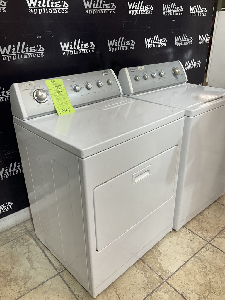 Whirlpool Used Electric Set Washer/Dryer