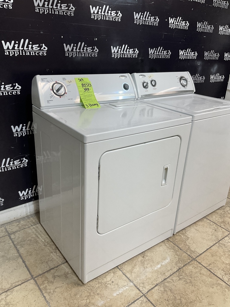 Whirlpool Used Electric Set Washer/Dryer