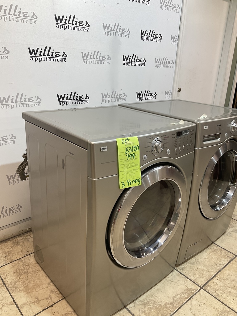 Lg Used Electric Set Washer/Dryer