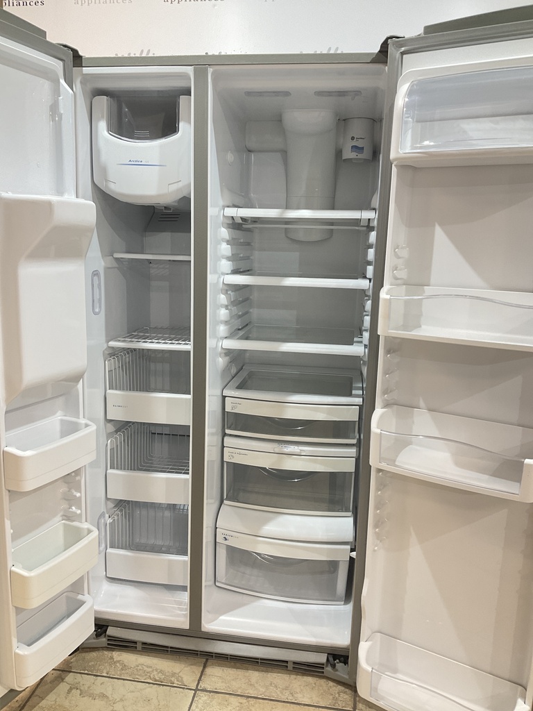 Ge Used Refrigerator Side by Side  36x70”