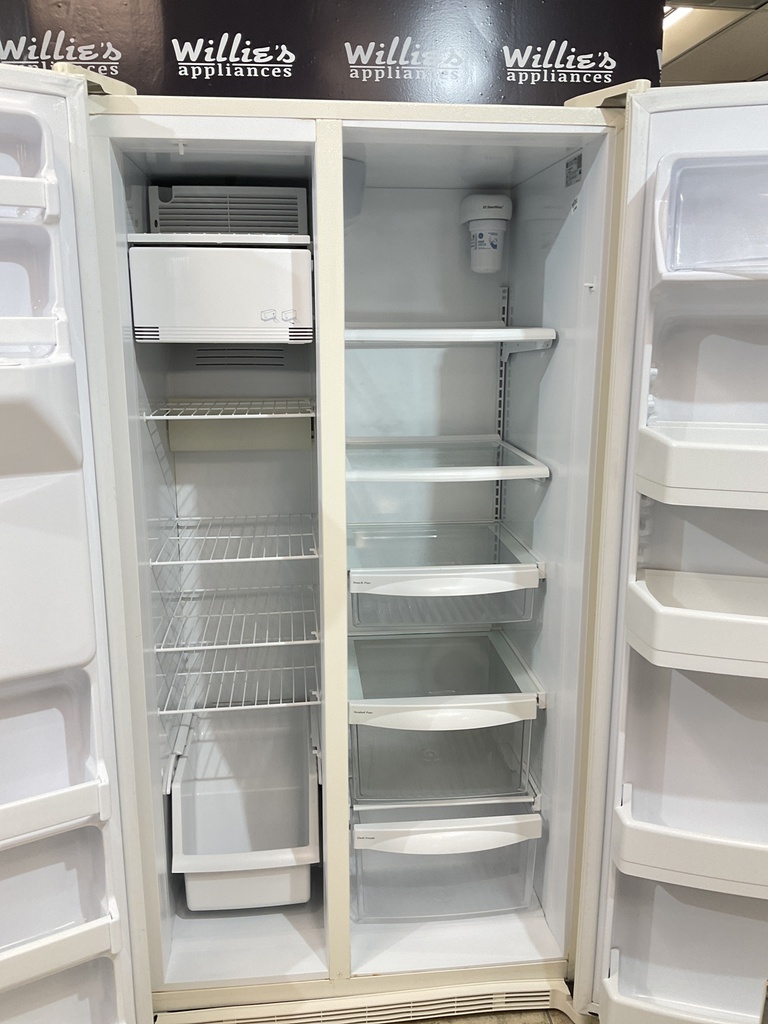 Ge Used Refrigerator Side by Side 36x69”