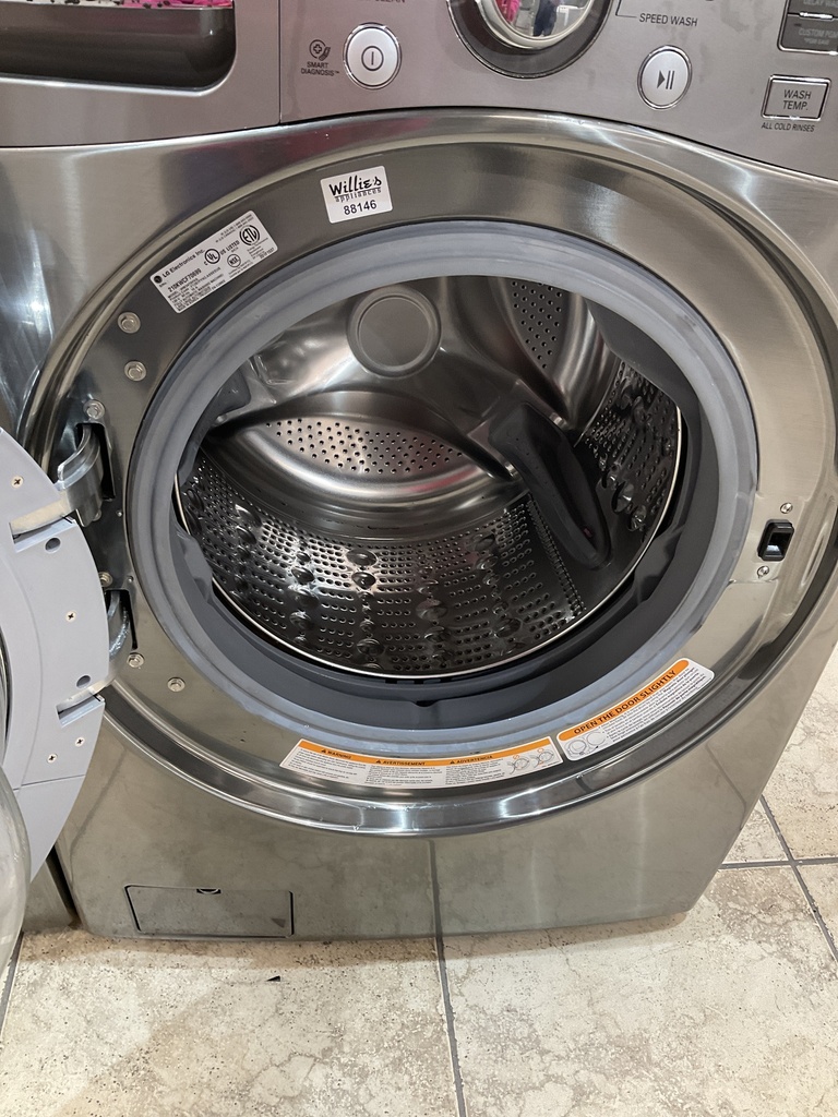 Lg Used Electric Set Washer/Dryer 220volts (30 AMP) 27/27inches”