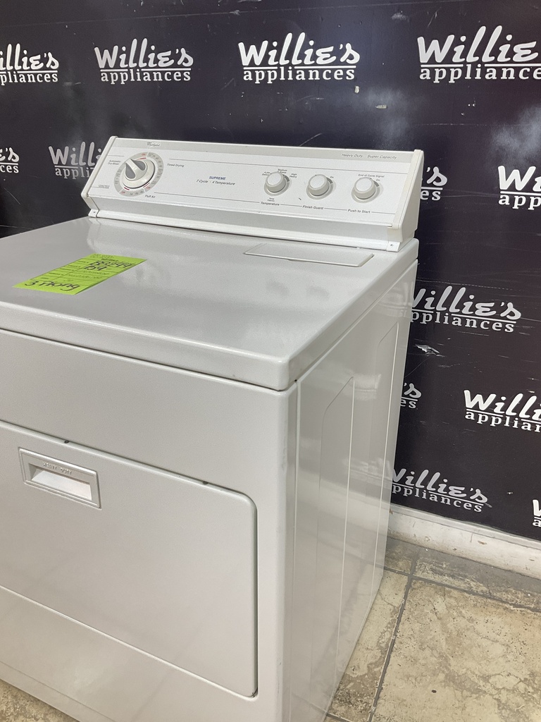 Whirlpool Used Electric Dryer 220volts (30 AMP) 39inches”