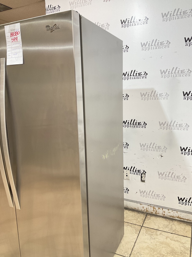 Whirlpool Used Refrigerator Side by Side 36x68 1/2”