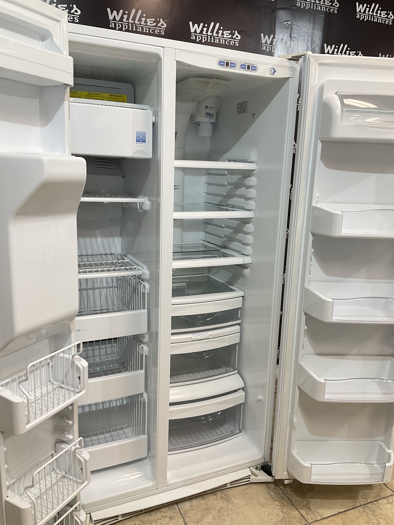 Ge Used Refrigerator Side by Side 36x69 1/2”