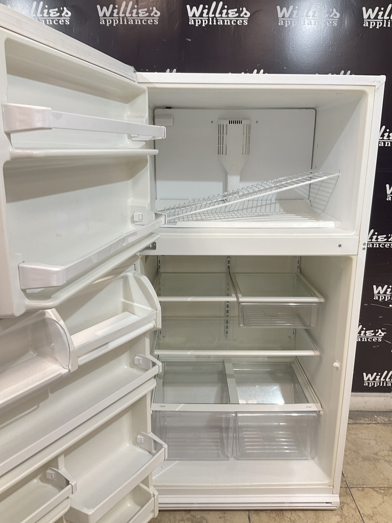 Whirlpool Used Refrigerator Top and Bottom 33x65 1/2”