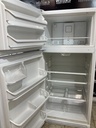 White Westinghouse Used Refrigerator Top and Bottom 30x65 1/2”