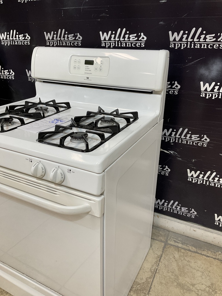 White Westinghouse Used Natural Gas Stove 30inches 