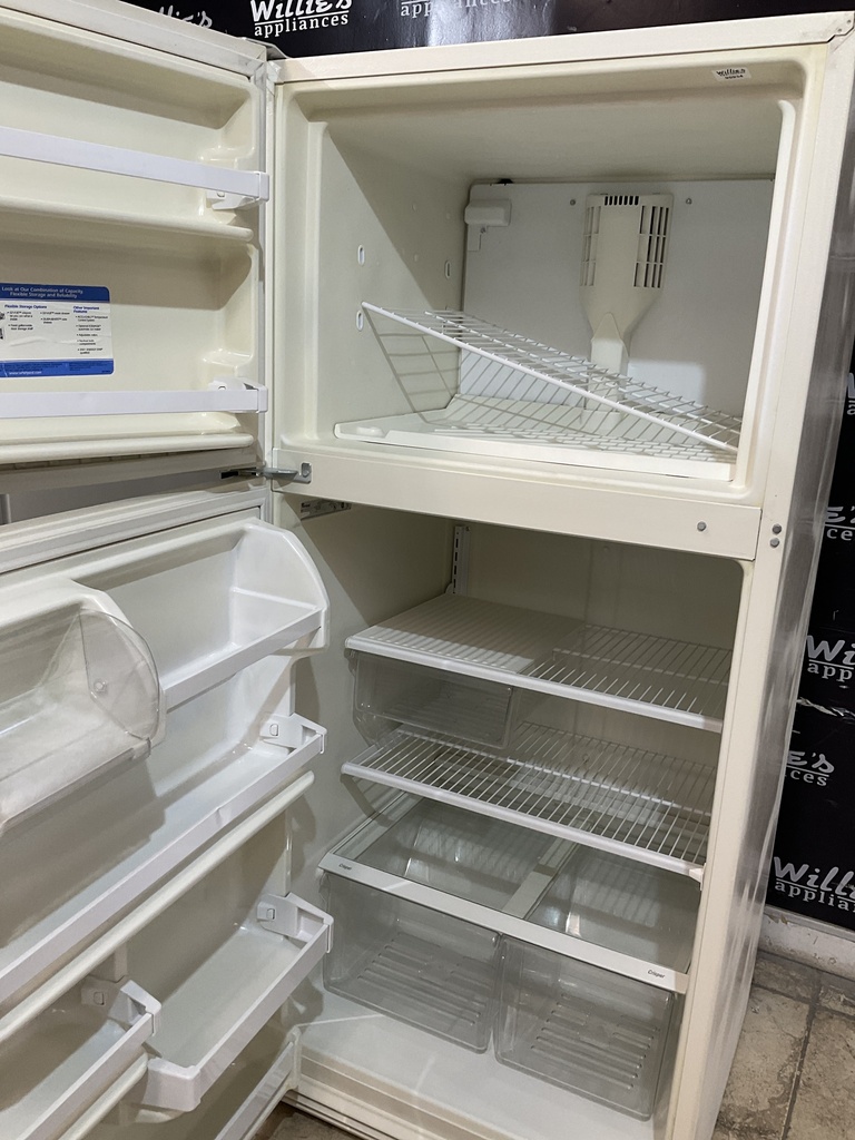Whirlpool Used Refrigerator Top and Bottom 30x66 