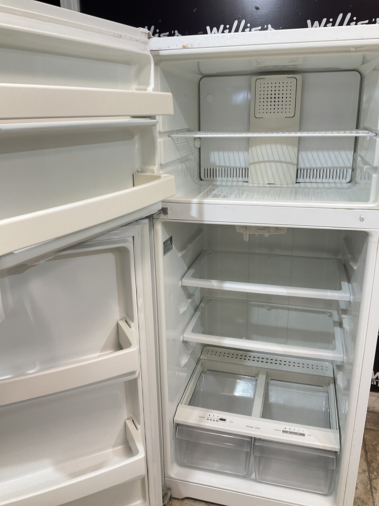 Ge Used Refrigerator Top and Bottom 28x64 