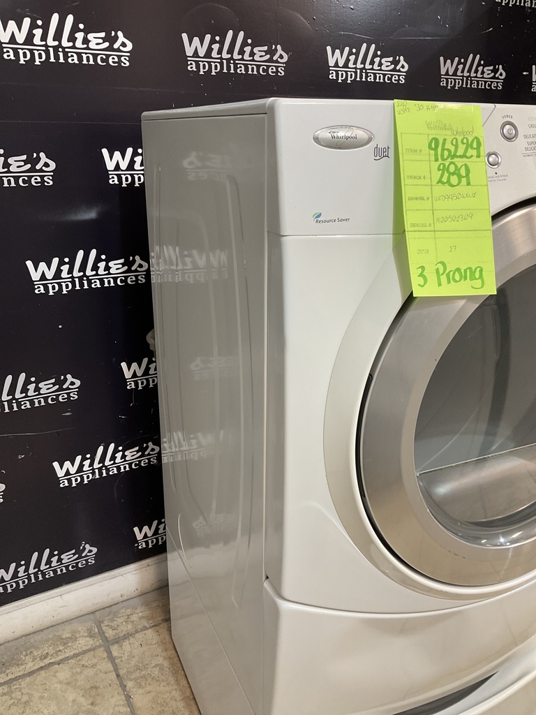 Whirlpool Used Electric Dryer 220volts (30 AMP) 27inches {3 prong} 