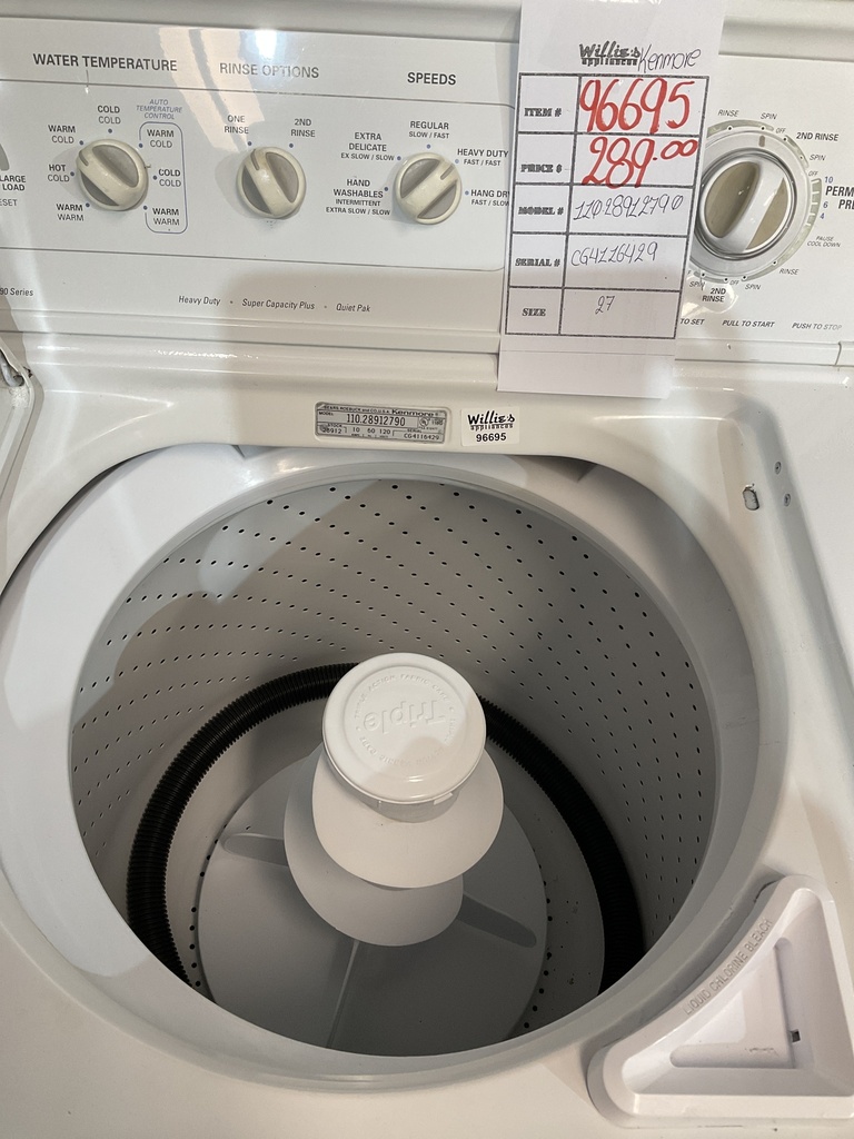 Kenmore Used Washer Top-load 27inches 