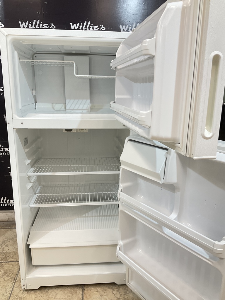 Hotpoint Used Refrigerator Top and Bottom 28x61 1/2” 