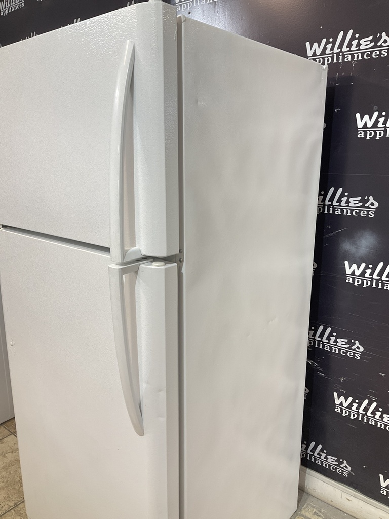 Frigidaire Used Refrigerator Top and Bottom 30x65 1/2” (White) 