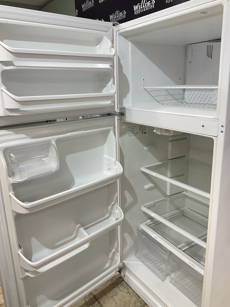 Frigidaire Used Refrigerator Top and Bottom 30x65 1/2” (White) 
