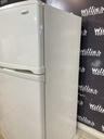 Whirlpool Used Refrigerator Top and Bottom 33x65 1/2” (White)