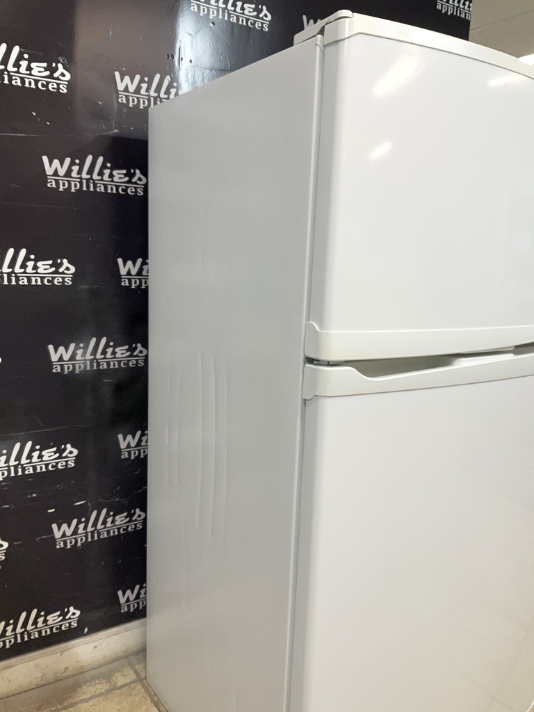 Whirlpool Used Refrigerator Top and Bottom 33x65 1/2” (White)