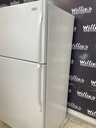 Whirlpool Used Refrigerator Top and Bottom 33x65 1/2” (White)