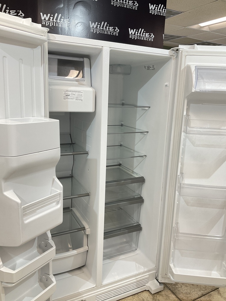 Whirlpool Used Refrigerator Side by Side 36x69 1/2” (White) 