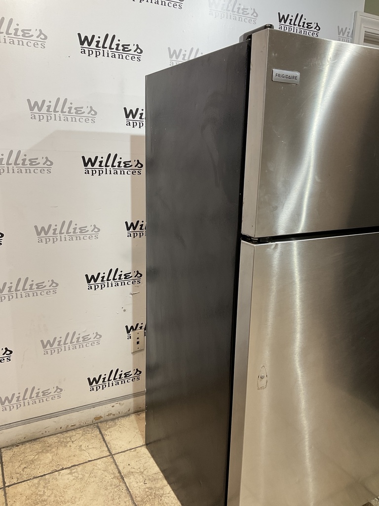 Frigidaire Used Refrigerator Top and Bottom 28x64 1/2” (Stainless Steel)
