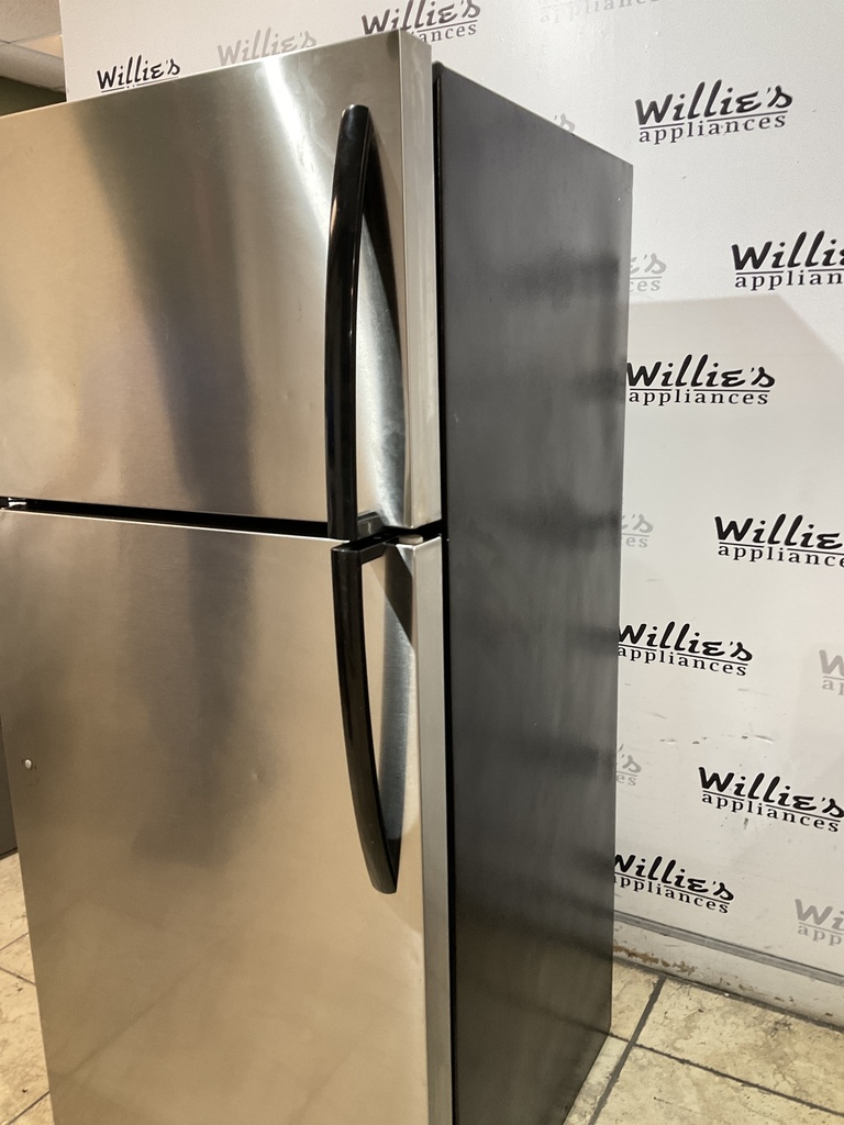 Frigidaire Used Refrigerator Top and Bottom 28x64 1/2” (Stainless Steel)