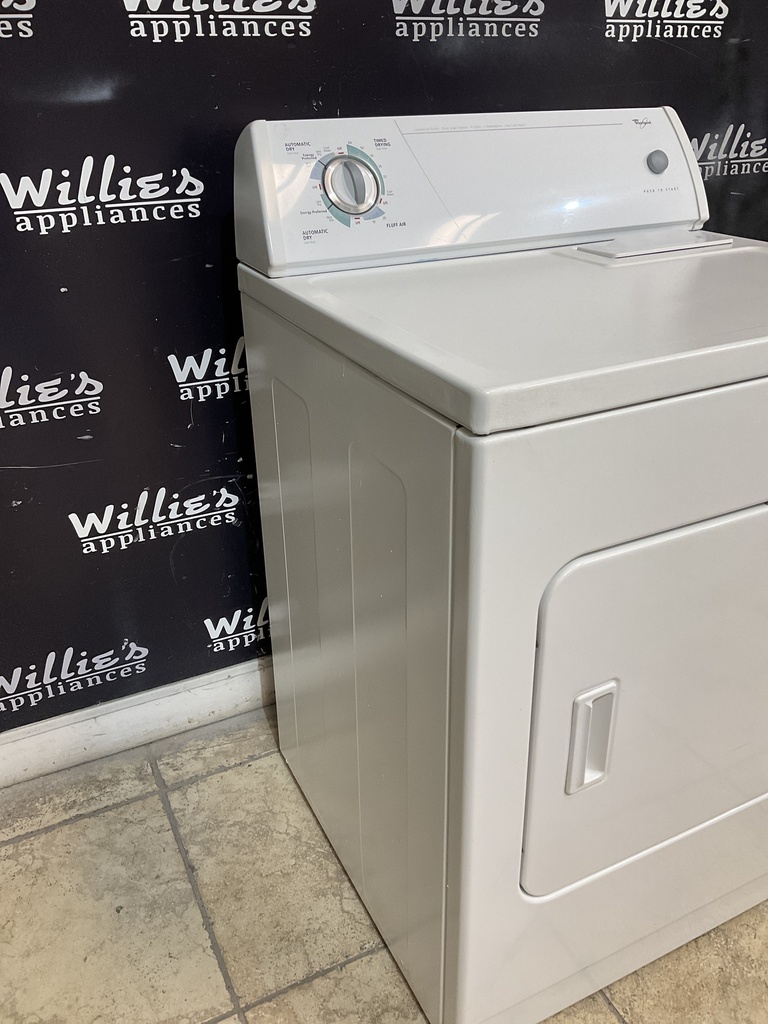 Whirlpool Used Electric Dryer 220volts (30 AMP) 29inches {4 prong} (White) 