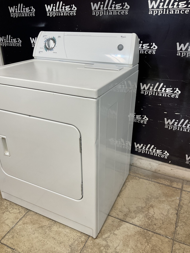 Whirlpool Used Electric Dryer 220volts (30 AMP) 29inches {4 prong} (White) 