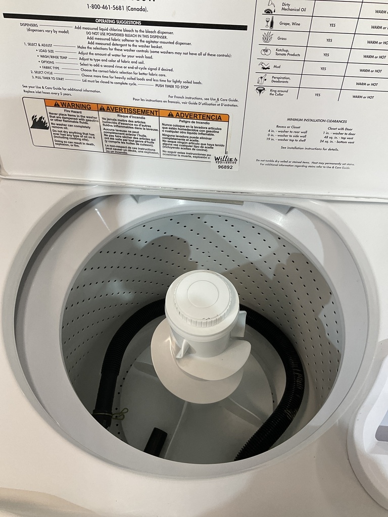Whirlpool Used Washer Top-load 27inches (White)