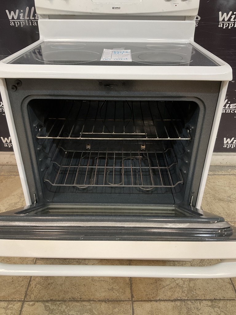 Kenmore Used Electric Stove 220volts (40/50 AMP) 30inches {no cord} (White) 