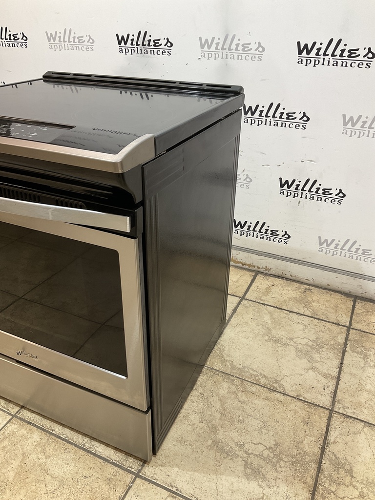 Whirlpool Used Electric Stove 30inches (40/50 AMP) 30inches {4 prong} (Stainless Steel)
