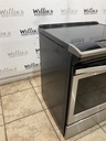Whirlpool Used Electric Stove 30inches (40/50 AMP) 30inches {4 prong} (Stainless Steel)