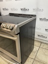 Lg Used Electric Stove 220volts (40/50 AMP) 30inches {4 prong} (Stainless Steel)