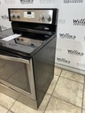 Whirlpool Used Electric Stove 220volts (40/50 AMP) 30inches {3 prong} (Stainless Steel)