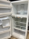 Ge Used Refrigerator Top and Bottom 30x66 1/2” (White) 