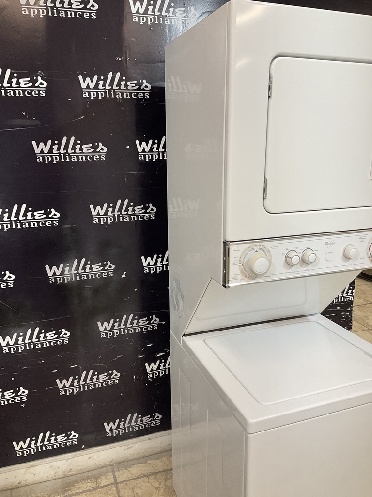 Whirlpool Used Electric Unit Stackable 220volts (30 AMP) 24x71 1/2” {3 prong} (White) 