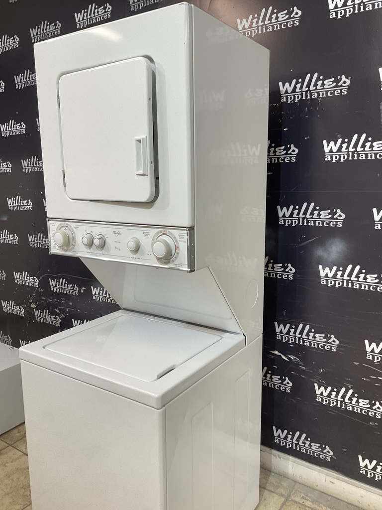 Whirlpool Used Electric Unit Stackable 220volts (30 AMP) 24x71 1/2” {3 prong} (White) 