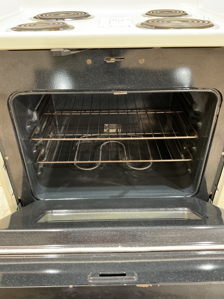Amana Used Electric Stove 220volts (40/50 AMP) 30inches {4 prong} (Bisque/Black)