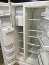 Whirlpool Used Refrigerator Side by Side 32 1/2” x 65 1/2” (White) 