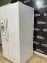 Ge Used Refrigerator Side by Side 32x66 1/2” (White)