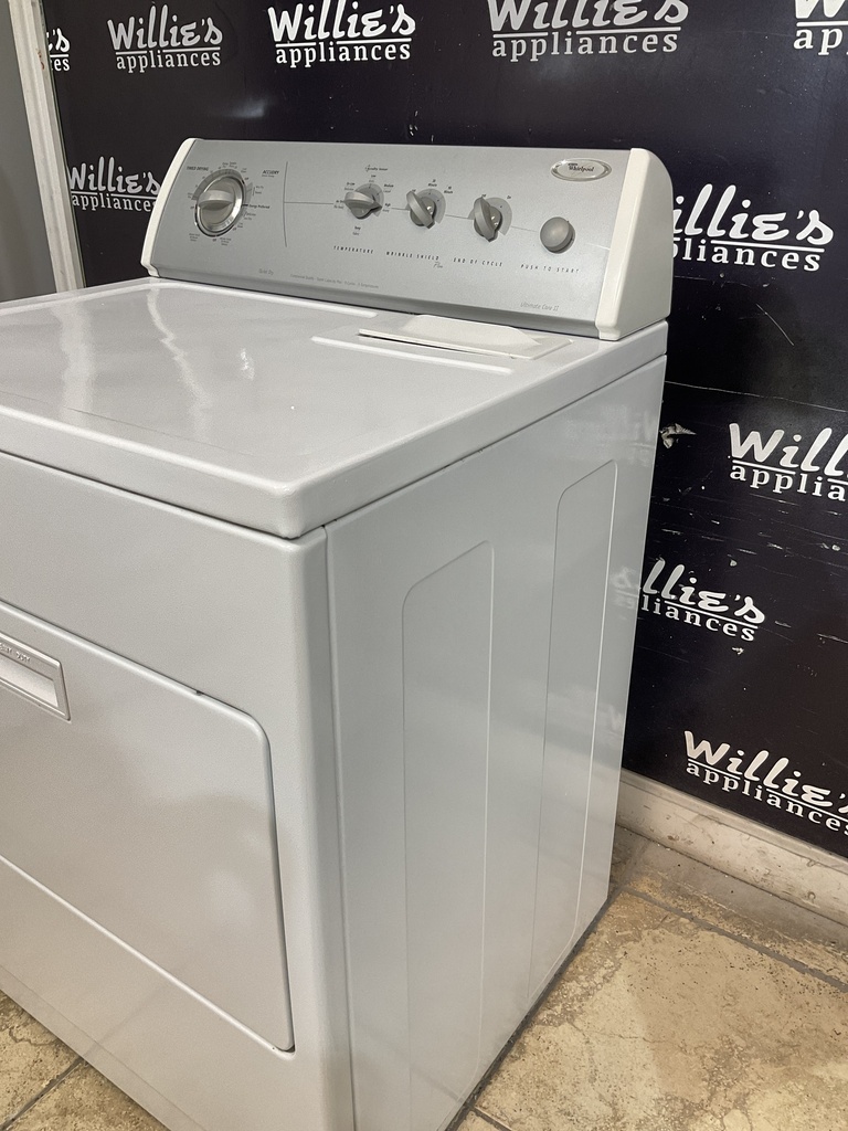 Whirlpool Used Electric Dryer 220volts (30 AMP) 29inches {3 prong} (White) 