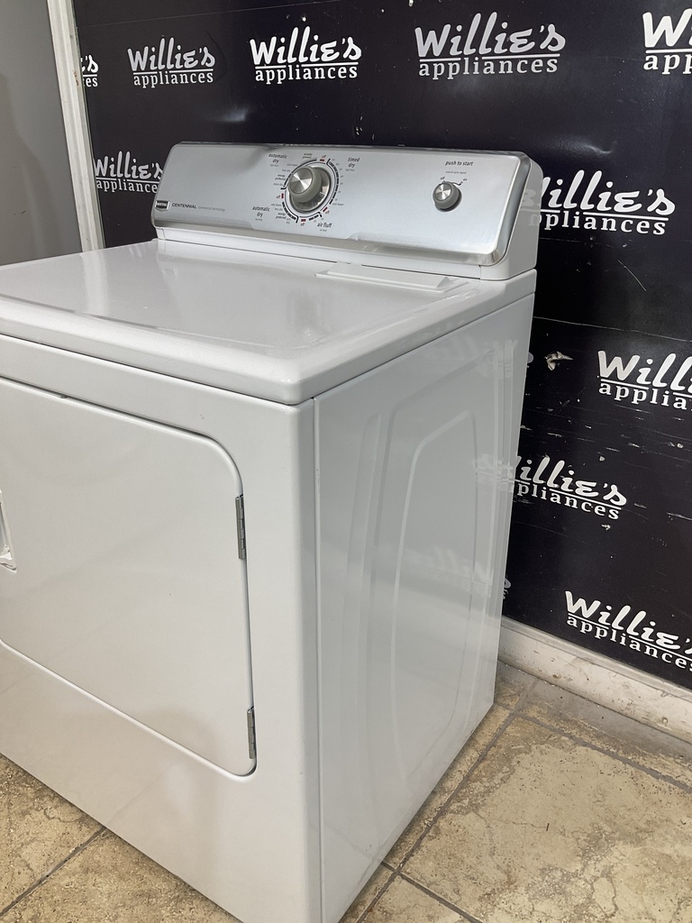 Maytag Used Electric Dryer 220volts (30 AMP) 29inches {3 prong} (White)