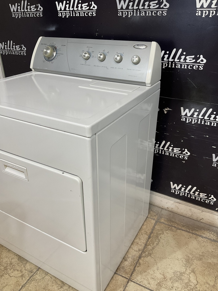 Whirlpool Used Electric Dryer 220volts (30 AMP) 29inches {4 prong} (White)
