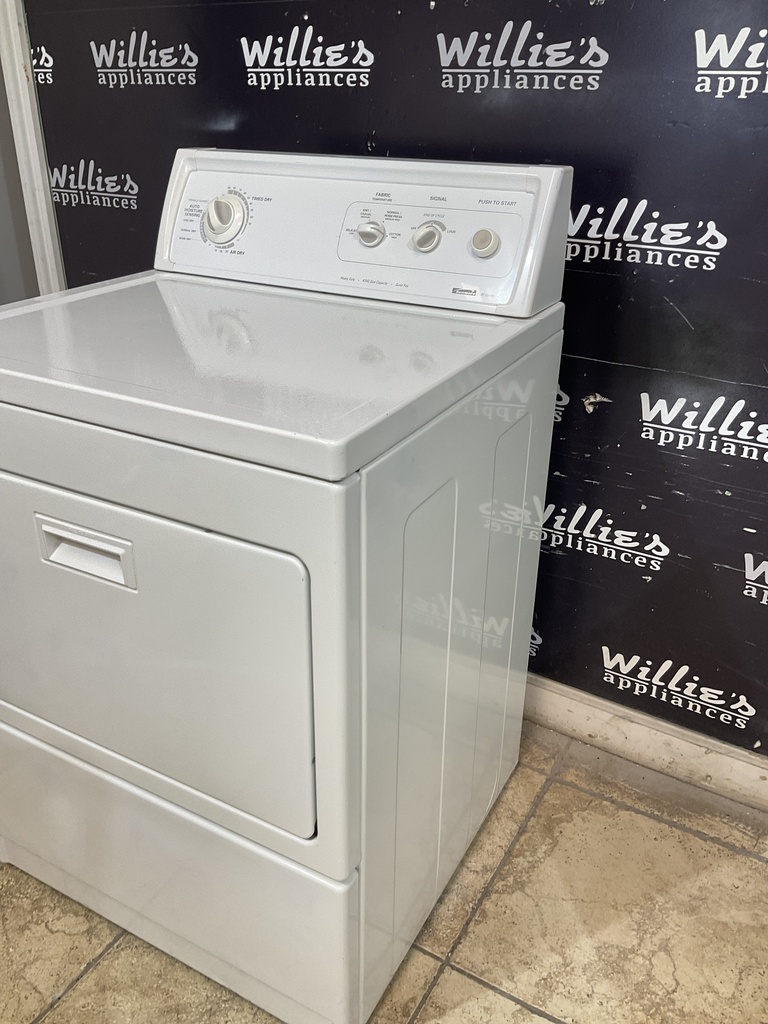 Kenmore Used Electric Dryer 220volts (30 AMP) 27inches {no cord} (White) 