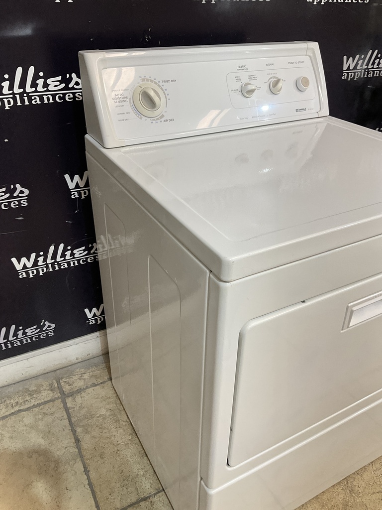Kenmore Used Electric Dryer 220volts (30 AMP) 27inches {no cord} (White) 