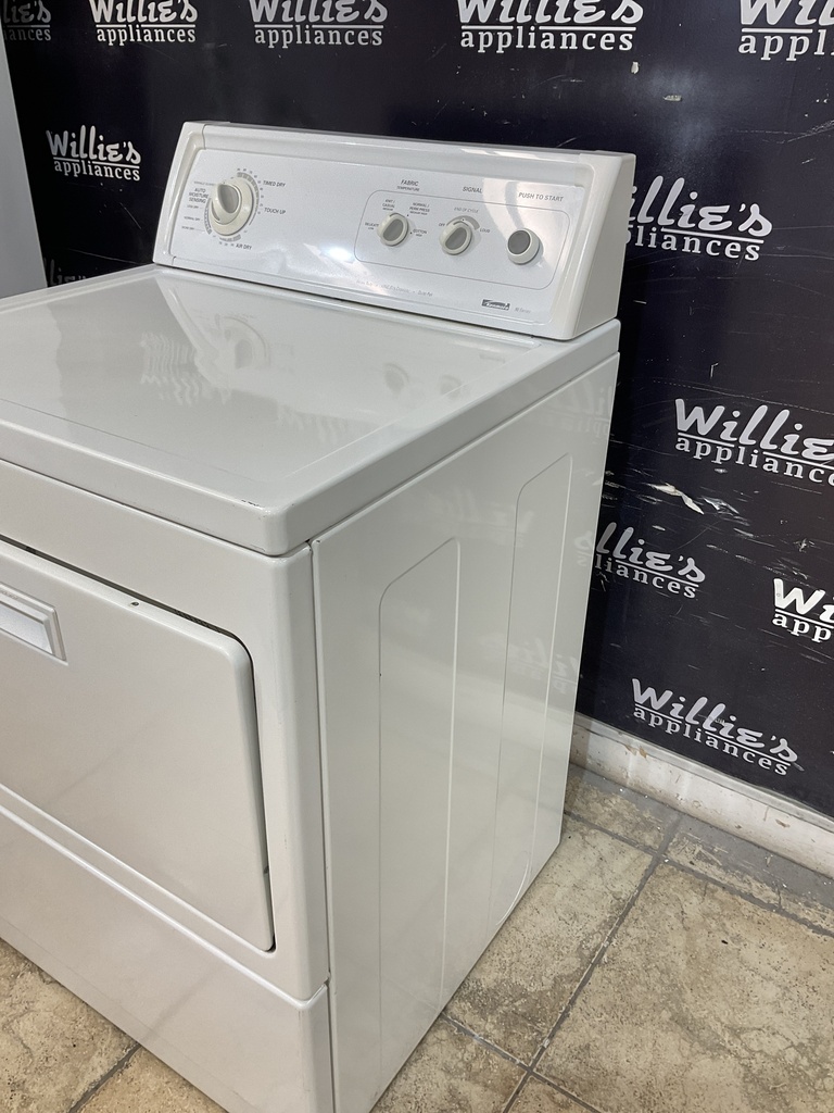 Kenmore Used Electric Dryer 220volts (30 AMP) 27inches {3 prong} (White)