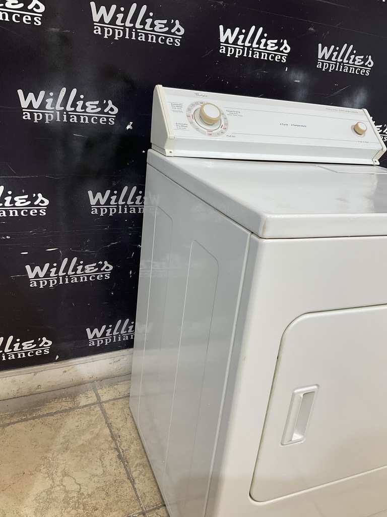 Whirlpool Used Electric Dryer 220volts(30 AMP) 29inches {3 prong} (White)
